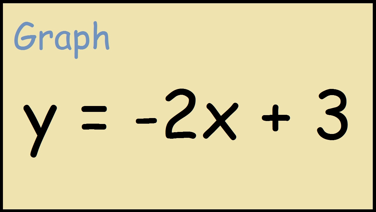 How To Graph Y 2x 3 Youtube