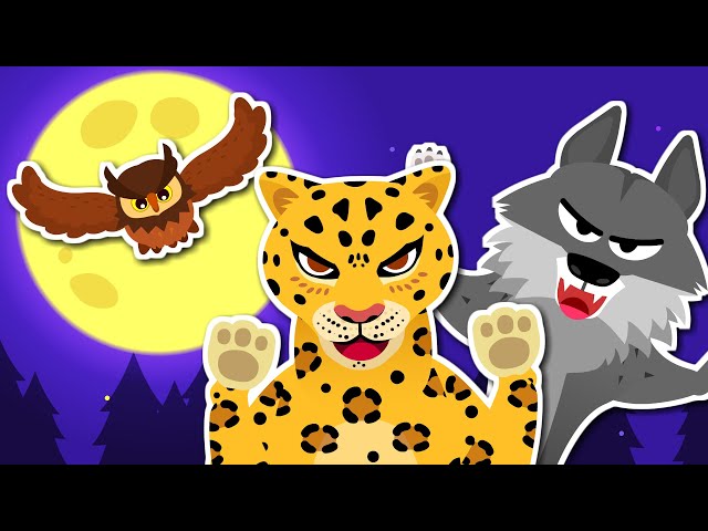 Hunters in the Night | “Ah-ooh~! It’s our world!” | Animal song | Song for kids ★ TidiKids class=