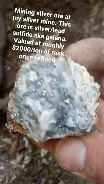 Mining Silver ore. come check out where your chain comes from 😎💪⛏️