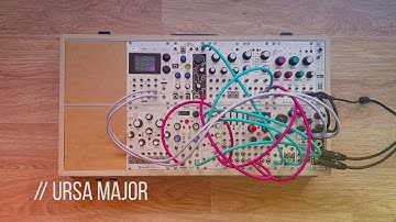 Ursa Major // Eurorack Modular Synthesizer + Guitar // Bitbox Micro, Telharmonic, Plaits, Clouds