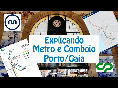 Metro e Comboio - Principais Estações - Porto Gaia