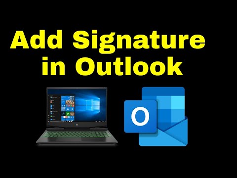 How To Add Signature In Outlook