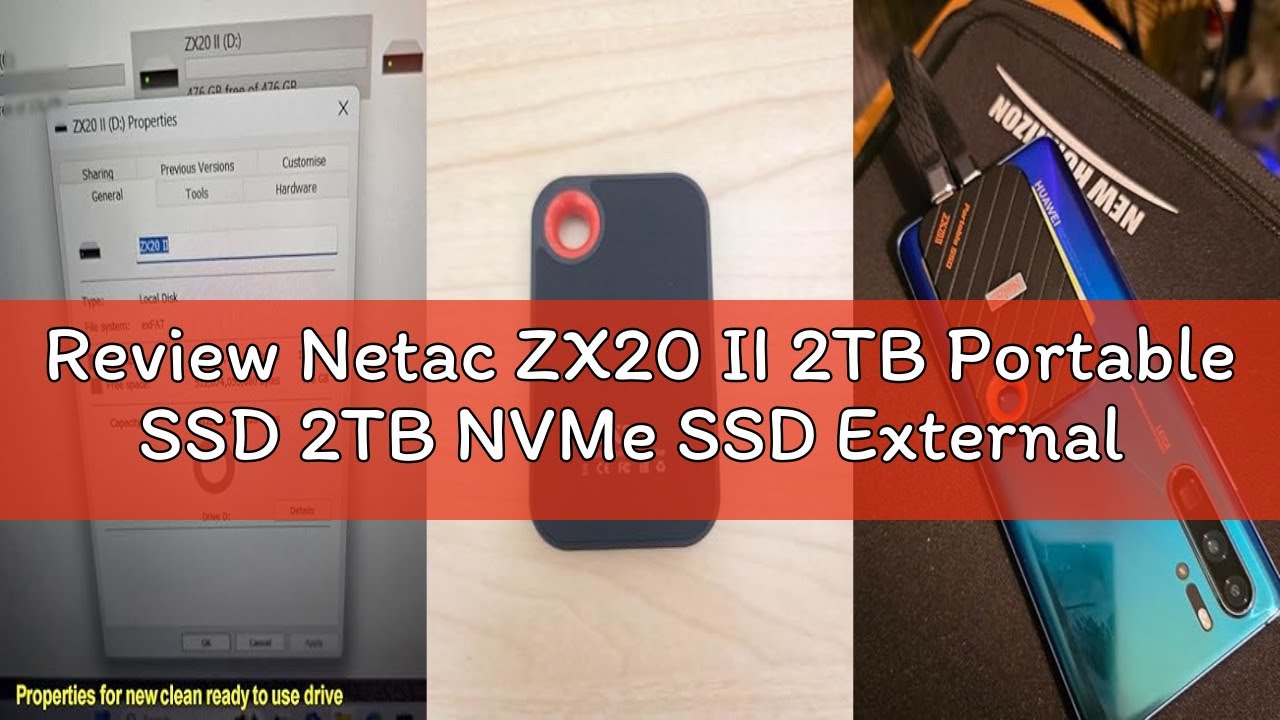 【健康100%】ACCLAMATOR N20 Series 2TB SSD Review Netac ZX20 II 2TB Portable SSD 2TB NVMe SSD External Hard