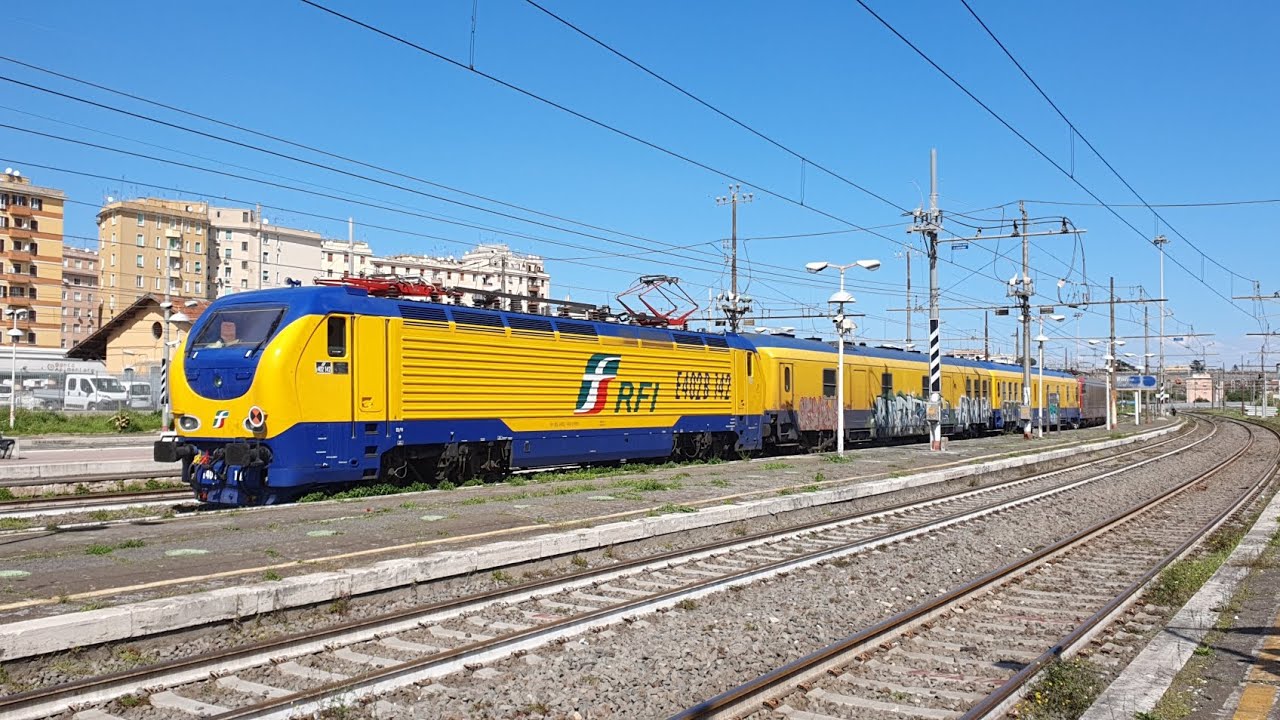 A Che Velocità Viaggiano I Treni Diagnostici Treno Diagnostico Archimede con E402b 142 ed E652 084 - YouTube