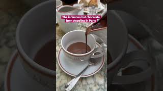 Famous The infamous hot chocolate from Angelina in Paris! #shorts Net Worth