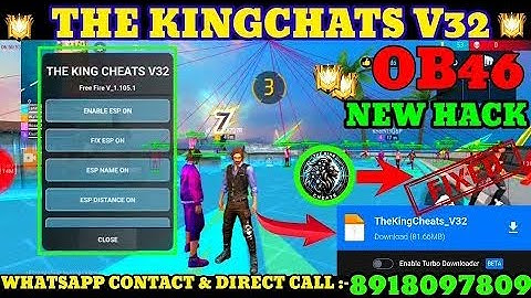 THE KING CHEATS V31 | OB45 FF HACK | FREE FIRE MOD MENU | THE KING CHEATS MOD MENU | FF HACK 2025