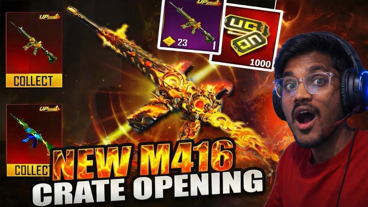 BMI FIRE M416 CRATE OPENING | FIRE M416 FULL MAX | WHEN UC UP EVENT | TIGER M416 VS FIRE M416