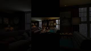雪の夜、暖炉のそばでくつろぐ。 #眠る #asmr #sleep #relax