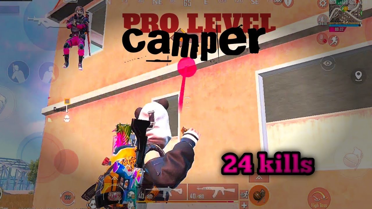 Bgmi solo vs squad 24 kills gameplay with Pro level Camper enemy🤬🤬😡😡