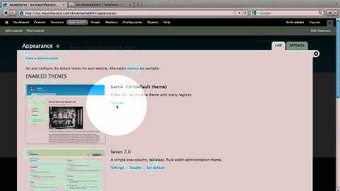 9. Overview of the Appearance page, how theme settings work and how to upload a new logo