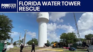 Trapped in a water tower: Inside a real-world firefighter rescue