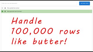 Build a todo list with infinite scroll using React 16 (Typescript) and react-window