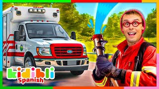 Aprendamos sobre los camiones de bomberos | Videos educativos para niños Kidibli
