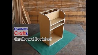 How to make a cardboard bookshelf
