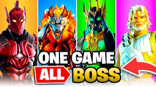 I Eliminated *ALL GOD BOSSES* In ONE GAME! (Fortnite World Record)