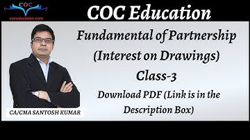 Fundamental of Partnership | Lecture 3 | By CA/CMA Santosh Kumar