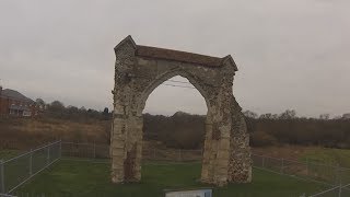 H550 Hexacopter EvvGC gimbal over Priory Arch Bicknacre