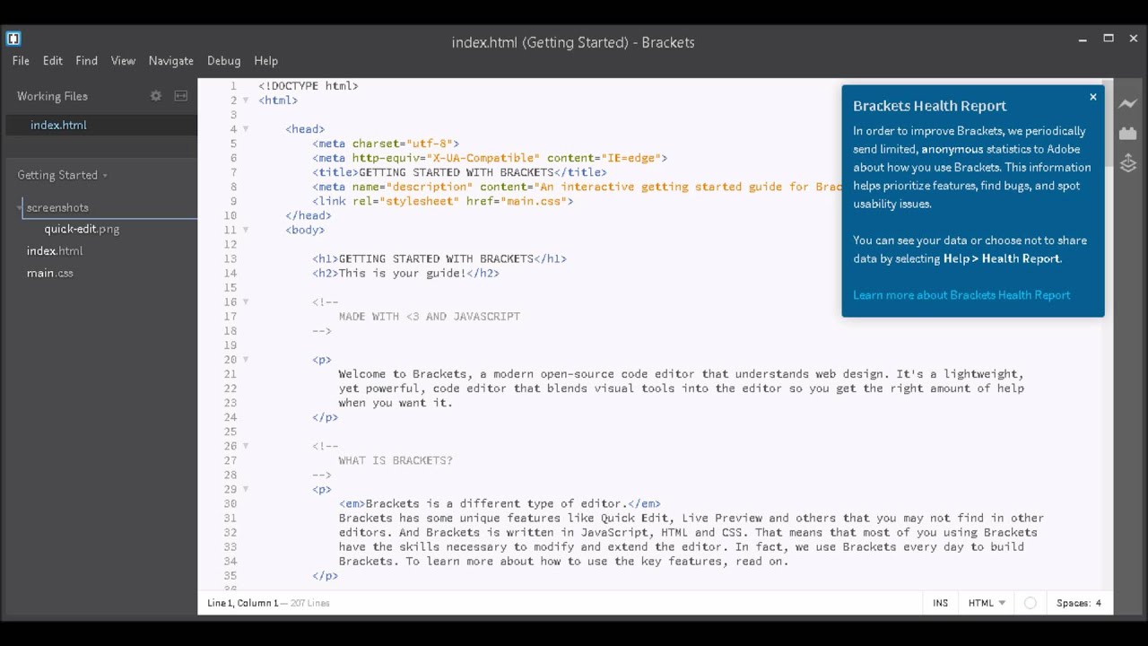 Is Adobe Brackets Accessible to Screen Readers? - YouTube