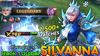 7,500  Matches Silvanna Legendary Gameplay - Top 1 Global Silvanna by njwaqla_ - Mobile Legends