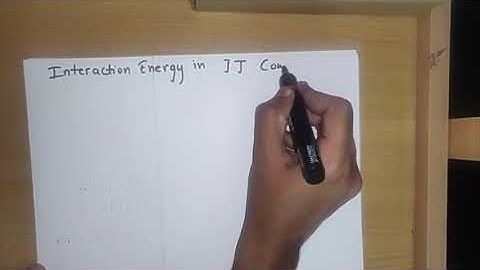 JJ Interaction Energy
