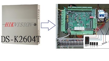 Hikvision Controller #DS-K2604T #DS-K1201AMF #connection #diagram @teknotubetutorials7221 by cd sir