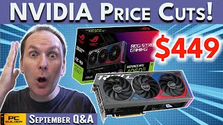🚨 NVIDIA CUTS GPU Prices 🚨 Best 1440p GPU?🚨 September Q&A 2023