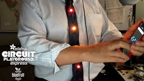 Circuit Playground Express Bluefruit using CircuitPython - light up Tie!