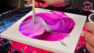 DELICATE COLORPLAY Acrylic Pour Painting and Liquid Artistry