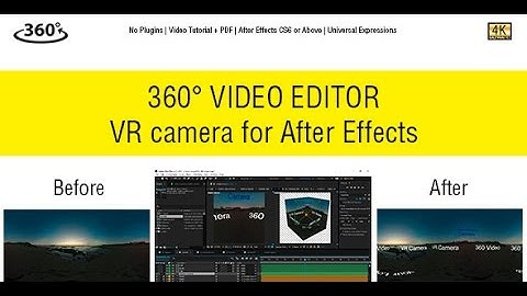 360° Video Editor & VR Camera for After Effects - After Effects Template