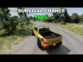 The chance of survival in a crash test in BeamNG.drive | Getting to know the game