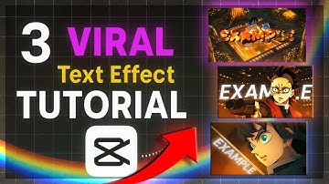 3 VIRAL Text Effect Tutorial - Capcut PC (In Depth Tutorial)