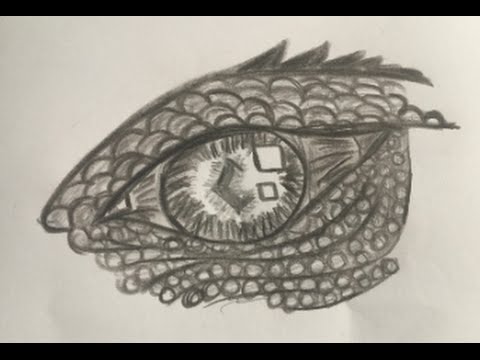 How to Draw Dragons eye - YouTube