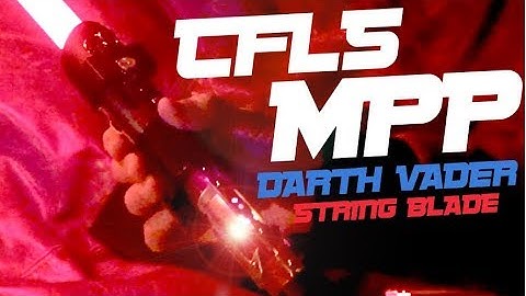 DARTH VADER KORBANTH MPP LIGHTSABER with Custom Chassis and CF LS String Blade for John