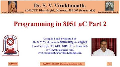 8051 Micro-controller programming part 2