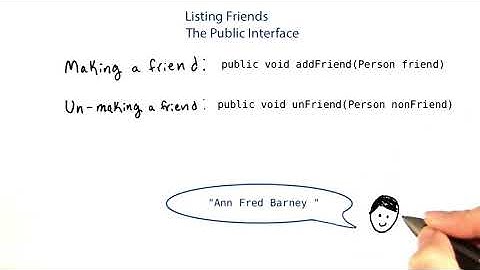 Listing Friends - Intro to Java Programming
