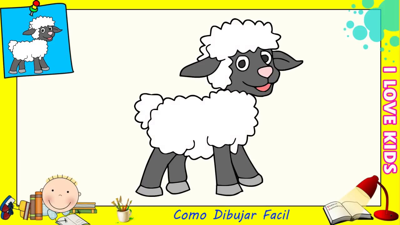 Nuclear Varios Pesimista Como dibujar una oveja FACIL paso a paso para niños y principiantes 2 -  YouTube