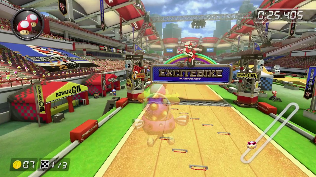 mario kart 8 excitebike track mario kart 8 excitebike track