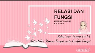 Relasi dan Fungsi Part 4 Notasi dan Rumus Fungsi serta Grafik Fungsi