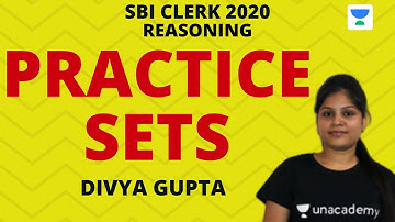 SBI CLERK 2020 | Practice Set - 1 on Reasoning | Divya Gupta