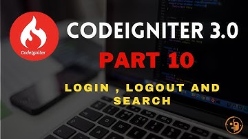 CodeIgniter 3 Tagalog Part 10  Final : Login, Logout and Search Function