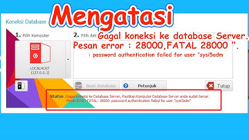 gagal koneksi ke database server Fatal error : 28000, FATAL 28000  Ipos 5