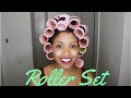 Roller Set on Natural Hair Tutorial | Lotta Body Foaming Mousse