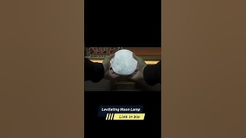 Levitating Moon Lamp | Desk Setup 2021 👾 #Shorts