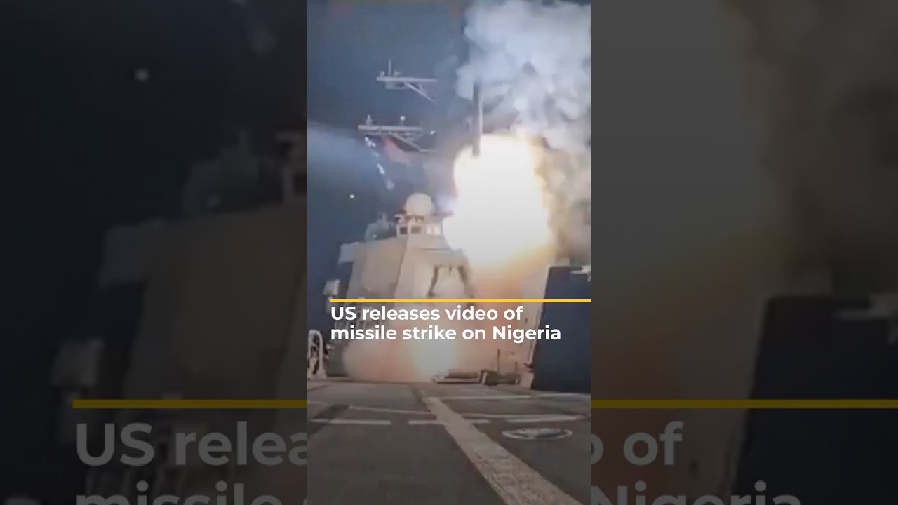 US releases missile launch video after northwest Nigeria strike | AJ #shorts