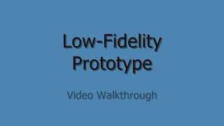 Lo-fi prototype
