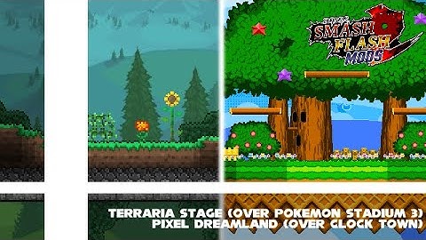 SSF2 Mods: Terraria Stage + Pixel Dreamland