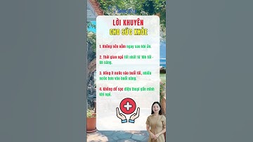 Lời khuyên cho sức khỏe #duocsily #dsly #chamsocsuckhoe #suckhoe #songkhoe