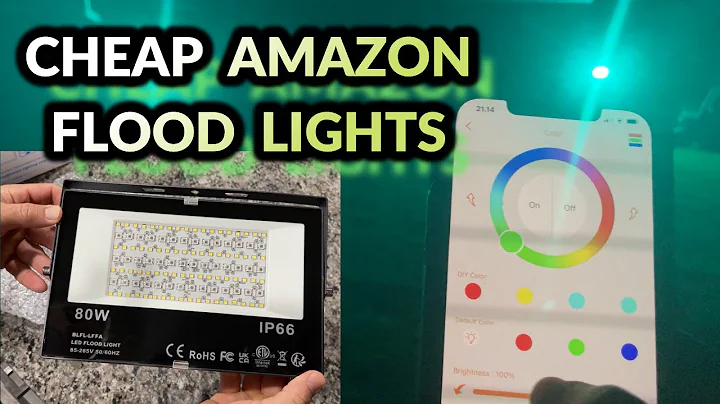 Best budget RGB Flood lights for outside | Melpo smart Bluetooth landscaping lights for backyard