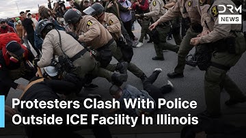 Tear Gas Warning And Chaos During ICE Protest In Broadview | DRM News | AC1F