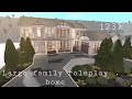 Roblox bloxburg  large family roleplay home 123k  house build